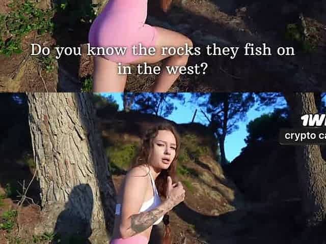 Private Anal break on the rocks with a stranger. Creamy Anal.