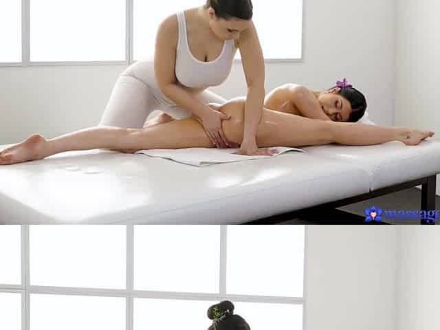 Large butt and large bazookas lesbian babes FULL CLIP - Massage Rooms