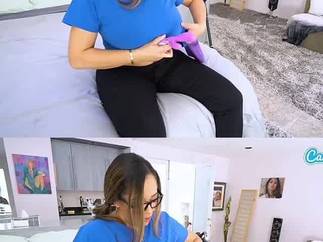 Breasty mother I'd like to fuck Maid Caught Masturbating - Screws Boss to Save Her Job