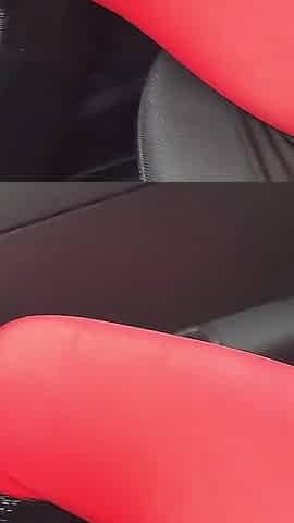 No Panty in Red Pantyhose