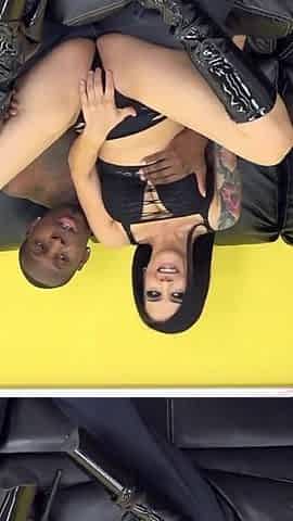 Naughty Pierced Goth Slut Katrina Gets a BBC Deep Inside and a Cum Facial!