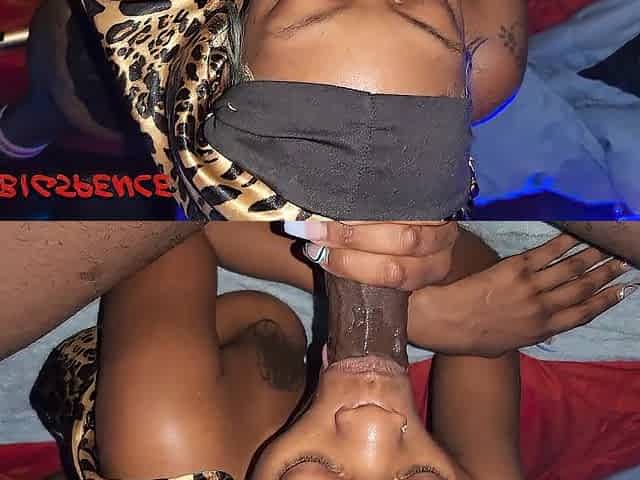 Slender thick black is in love with sucking my large schlong!! (Spunk flow)