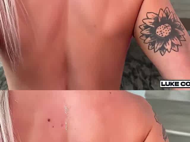 Home Alone With Big Tits Blonde Stepmom - Luke Cooper
