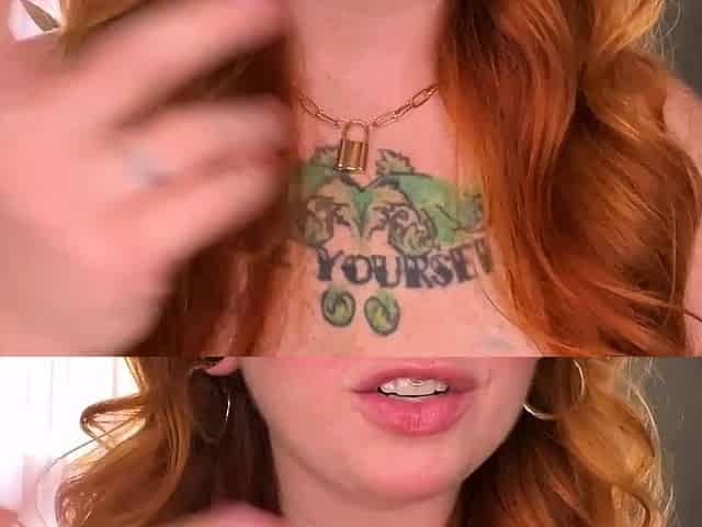 Hot smoking amateur redhead babe Whitney masturbates