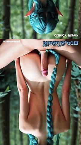 Teen AI Generated Elf Having Sex Outdoor