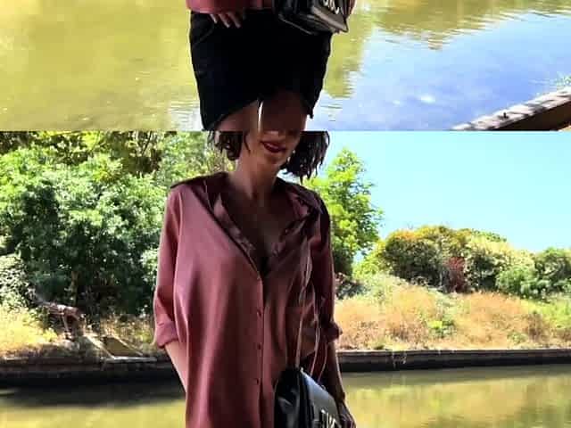 Amateur redhead gives blowjob and has sex