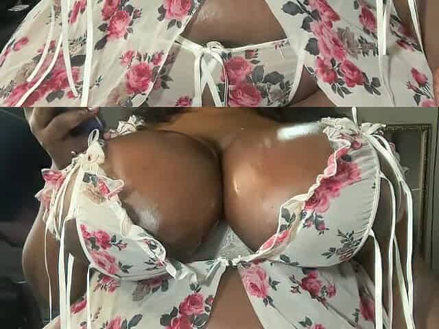 Busty BBW Stripteasing and Farting