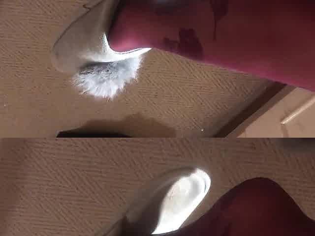 dangling shoeplay in stockings