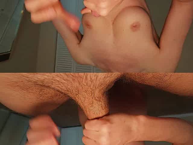 OMG! I use my hawt butt to make his dick cum