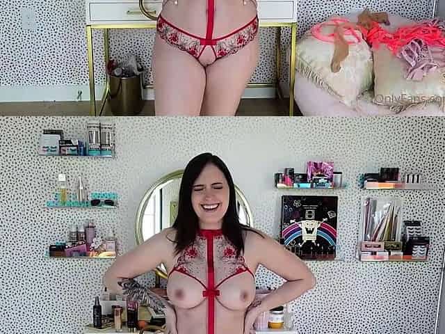 Meg Turney Nude Strap Lingerie Try On Haul Onlyfans Video
