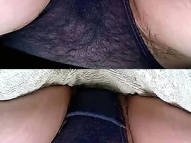 Big ass milf very hairy pussy closeup teasing on cam