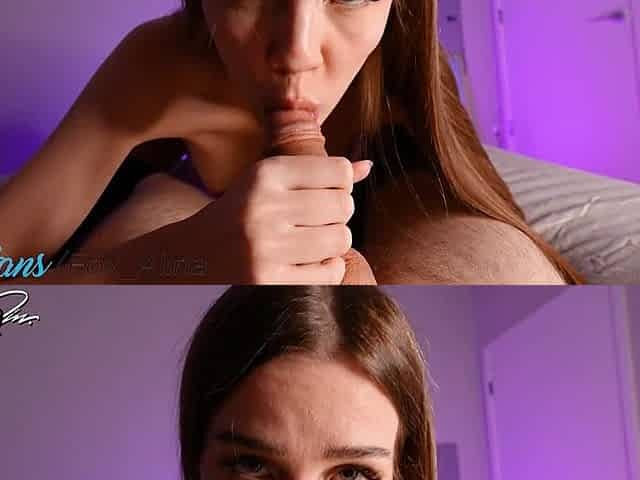 made boyfriend's rod hard and jumped on it (this chab cum twice) - Fox Alina