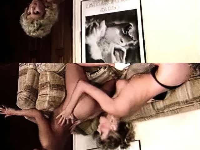 Blonde fingering inside thigh high fishnet stockings