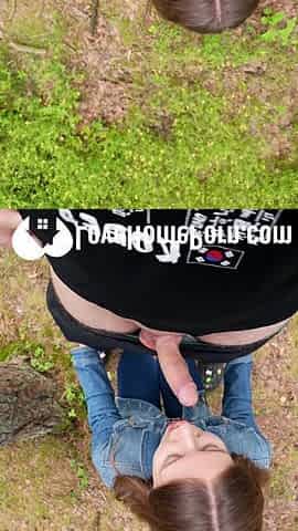 I ejaculated in her mouth in the woods