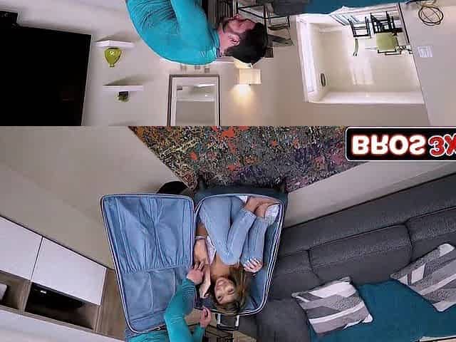 Small Oriental Teen Pops Without Suitcase for a Hardcore Welcome