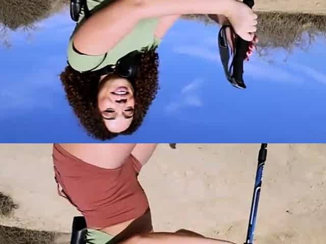 Phat booty ebony picking up a dick on a hiking trip