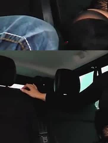 Badass Milf rides into a car for a good suck and fuck