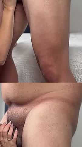 Cock Sucking in Close-up of a Vicious Mature
