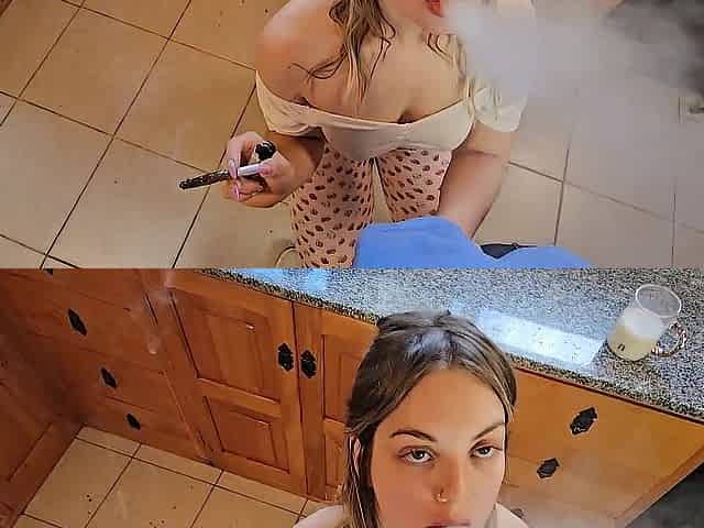 Morning hunger fuels aggressive blowjob domination and pure release