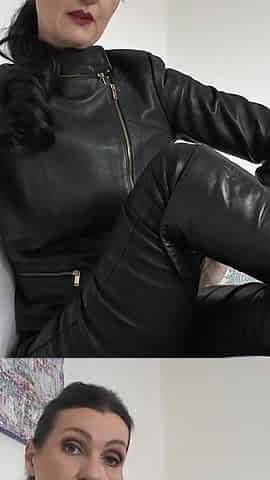 Strict Leather aunty Puts You Over Her Knee, POV, Lady Victoria Valente
