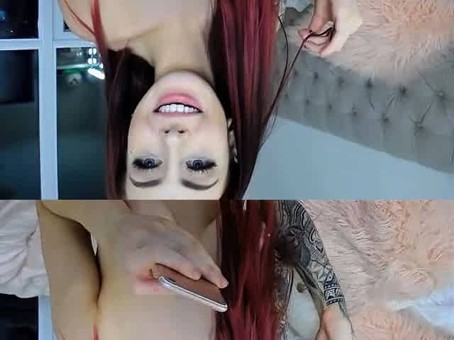 Cute amateur webcam teen girl toying pussy on webcam