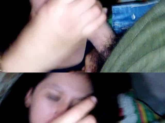 Hot Latina teen sucks cock