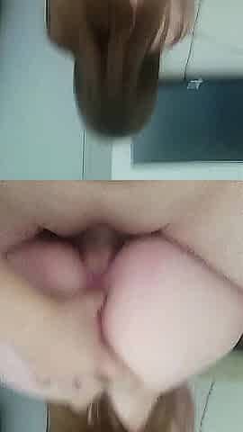 I place in my finger into her booty during the time that I permeate her and this babe likes it (Loop)