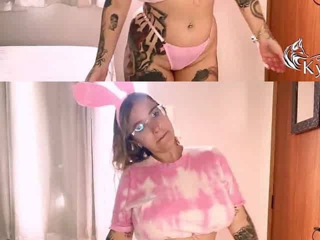 Could anybody aid this nasty bunny? That babe's looking for anybody to bang her butt!