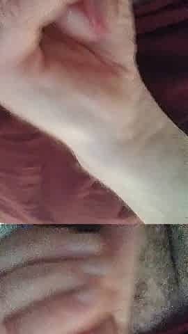 My panty stroke close up cum discharged