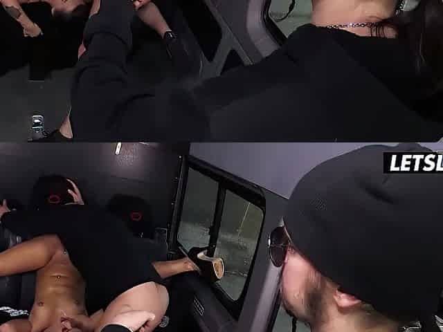 So This chab Begins Fingering Me in the Van and Next Thing I Know His Penis Is Down My Mouth... Facial Close-Up