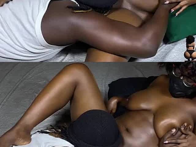 Large butt black secretary screws colleague after work