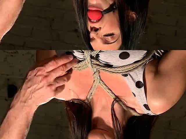 Hot milf bondage squirt and cumshot