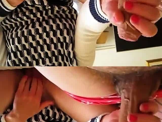 Handjob by Auntie