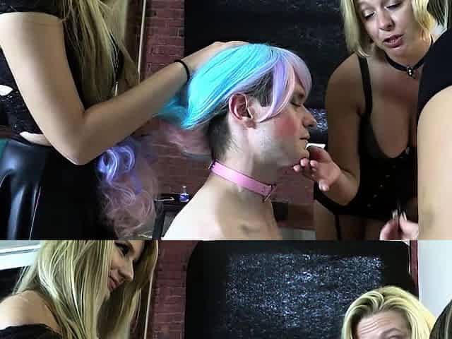 Hot sister femdom humiliation and cumshot