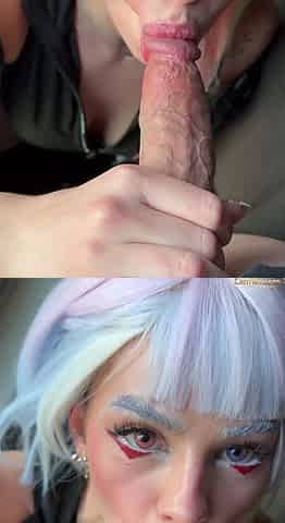 Sexy blonde teen blowjob and gangbanged then creampied