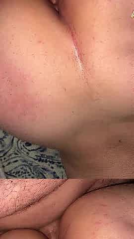 POV golden-haired Mexican Girlfriend constricted snatch