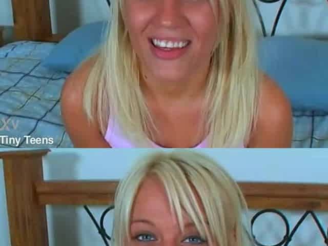 A youthful 19-year-old blond likes to suck the knobs of aged studs.