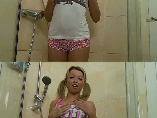 Skinny Teen Faby O Takes A Bathroom & Ends Up Masturbating!