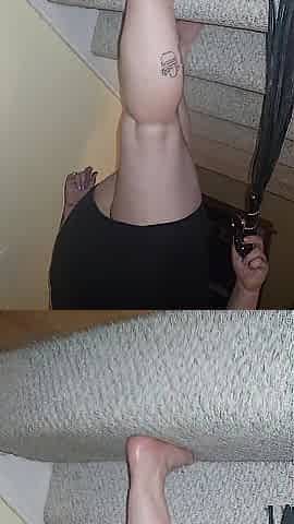 Upskirt Walk to Shower