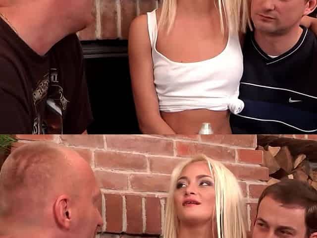 Blonde Babe Getting Horny and Wet Riding Huge Dick and Cumshot