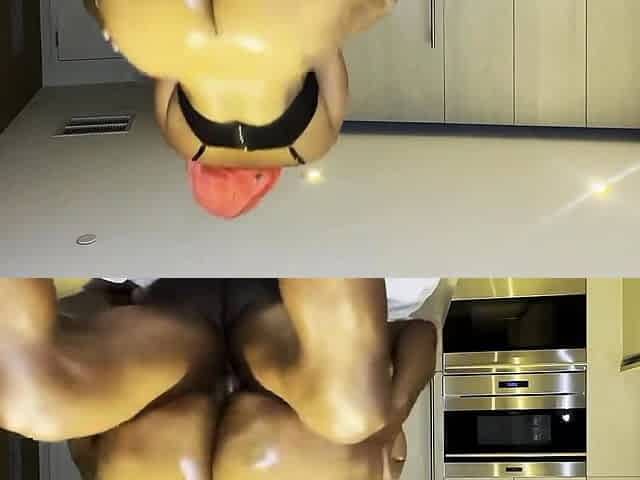 Close Up Black And White Blowjob