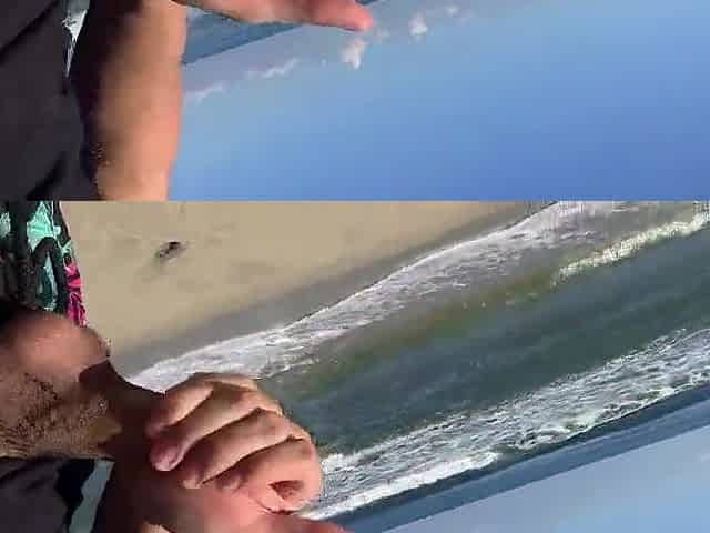 Favourable dude meets 2 lustful gals on the beach during the time that masturbating in public