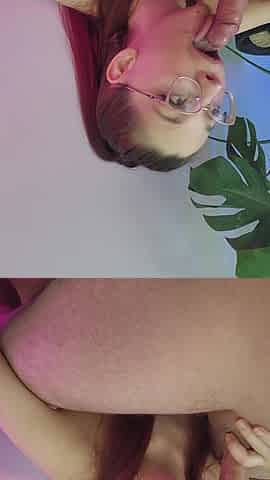 Sloppy Deep Blowjob and Getting Cum Pumped in My Throat