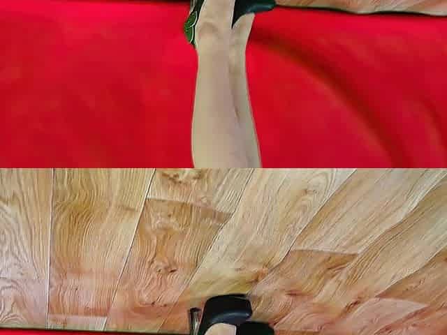 On high heels