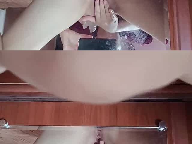 POV Online Masturbation in Front of a Mirror for John's Lover