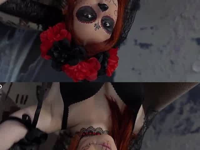 Haloween bride hard group sex anal screw