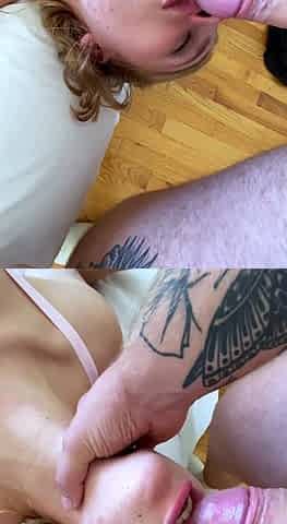 Tit fucked busty brunette blowjob babe sexy pov action