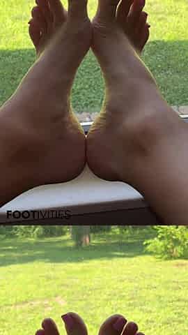 Ivys Feet on the Window