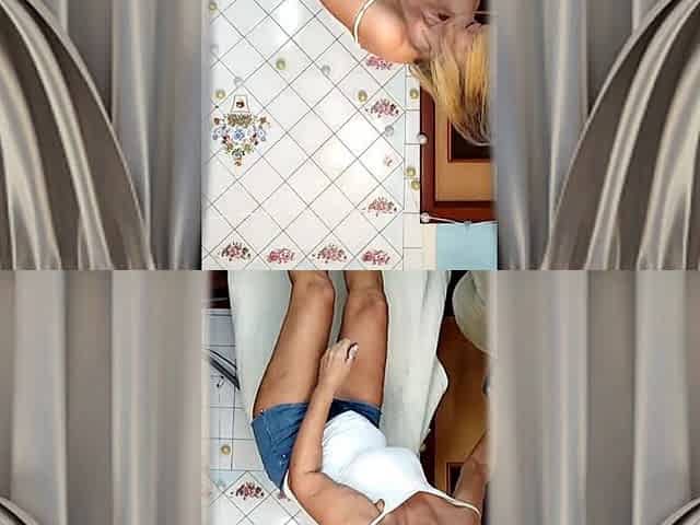 Sexy Housewife Lukeria Flirts in the Kitchen, Responds to Messages, and Seduces with Her Luscious Feet.