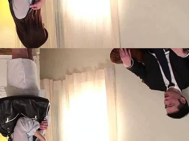 Wild Japanese Babe Devours Two Big Dicks While Moaning